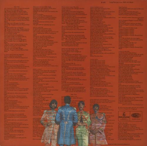 The Beatles Sgt. Pepper's - 1st - Complete - EX UK vinyl LP